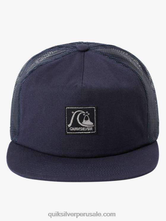 Quiksilver N8LNT1716 hombres chaqueta azul marino sombrero de camionero de una sola aleta
