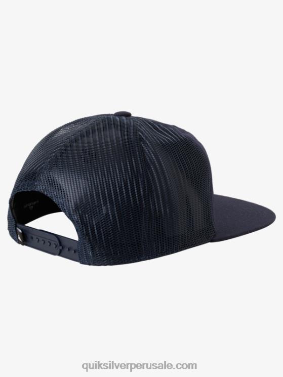 Quiksilver N8LNT1716 hombres chaqueta azul marino sombrero de camionero de una sola aleta