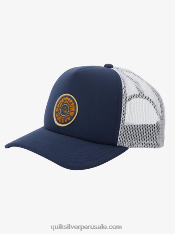 Quiksilver N8LNT1723 hombres chaqueta azul marino sombrero snapback bloqueado por la brisa