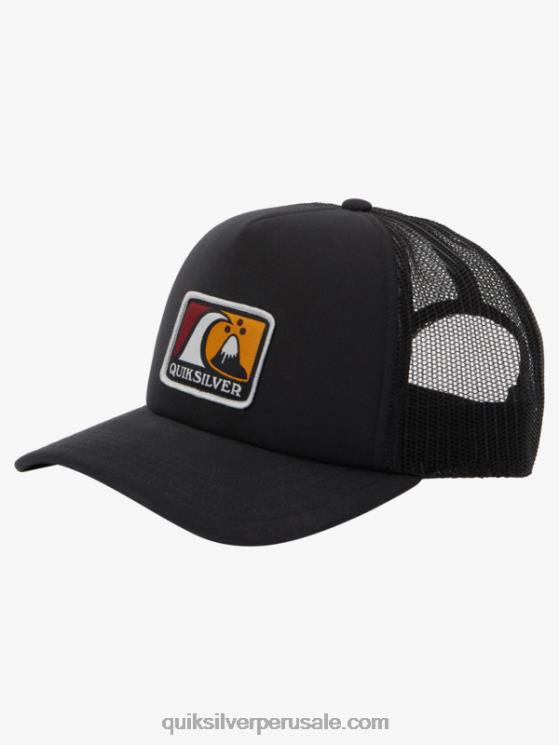 Quiksilver N8LNT1724 hombres negro sombrero snapback bloqueado por la brisa