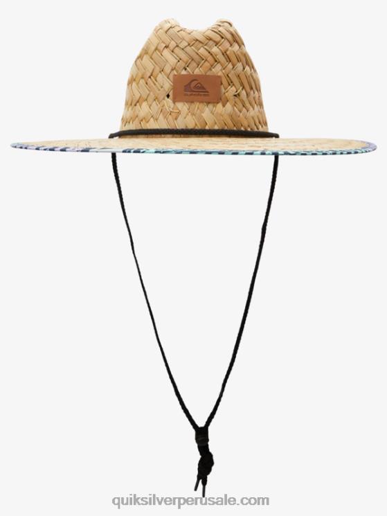 Quiksilver N8LNT388 hombres vaso de playa sombrero de paja salvavidas forastero