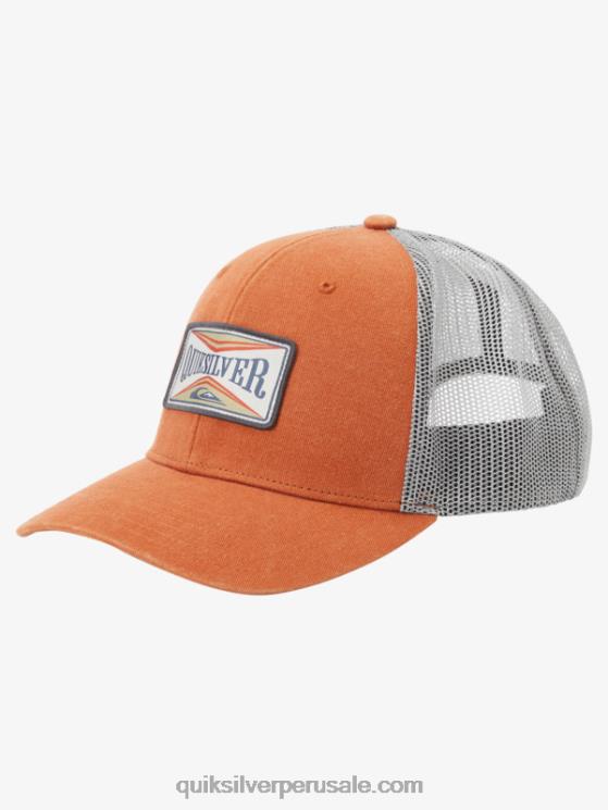 Quiksilver N8LNT439 hombres la meca naranja sombrero de camionero arrastrero