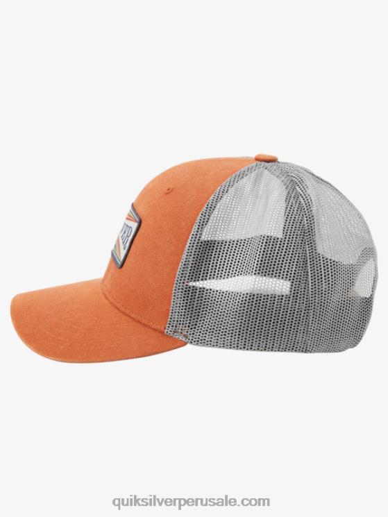 Quiksilver N8LNT439 hombres la meca naranja sombrero de camionero arrastrero