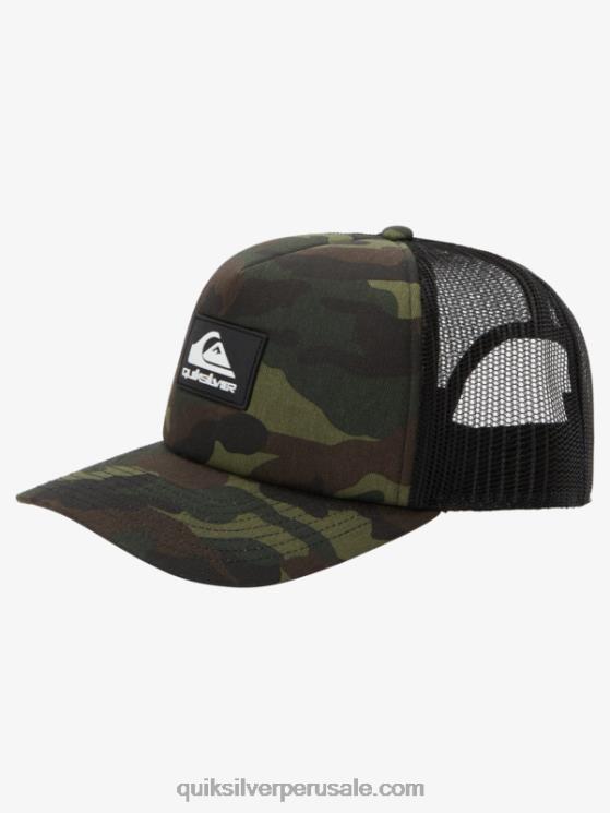 Quiksilver N8LNT487 hombres camuflaje del bosque gorra snapback omnipotente