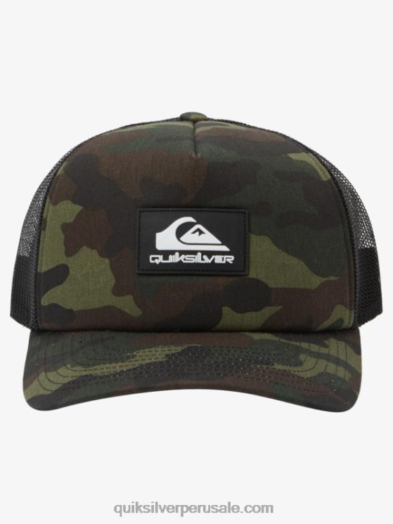 Quiksilver N8LNT487 hombres camuflaje del bosque gorra snapback omnipotente