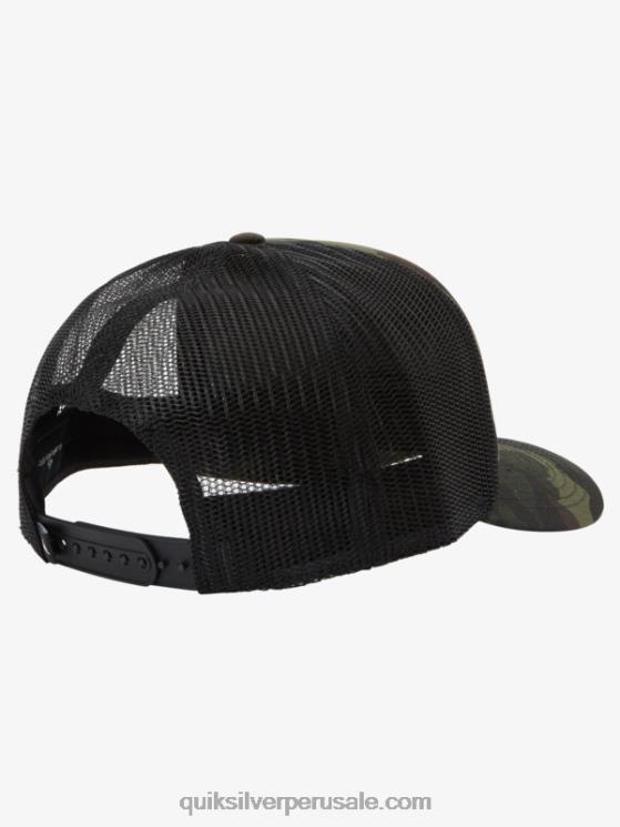 Quiksilver N8LNT487 hombres camuflaje del bosque gorra snapback omnipotente