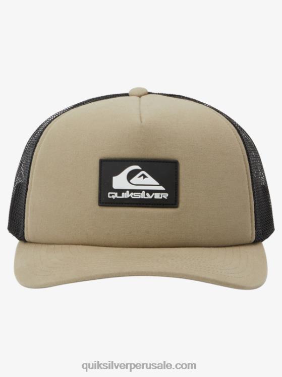 Quiksilver N8LNT488 hombres gris oliva gorra snapback omnipotente
