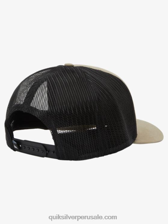 Quiksilver N8LNT488 hombres gris oliva gorra snapback omnipotente