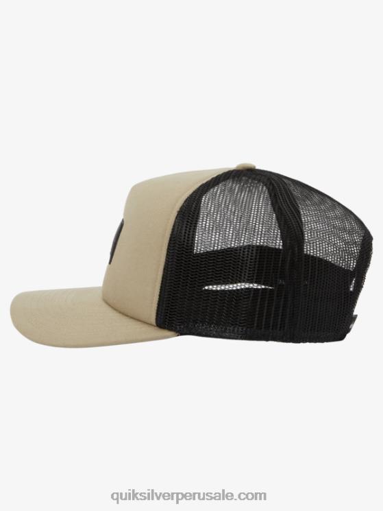 Quiksilver N8LNT488 hombres gris oliva gorra snapback omnipotente