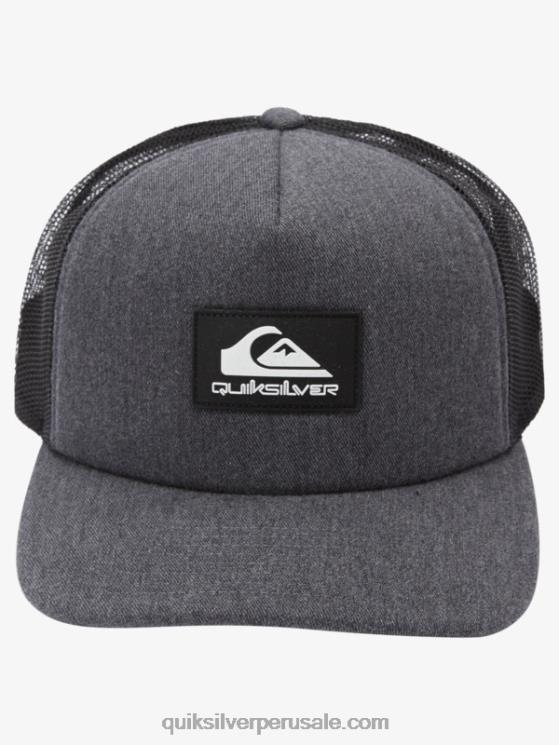 Quiksilver N8LNT489 hombres brezo de carbón gorra snapback omnipotente