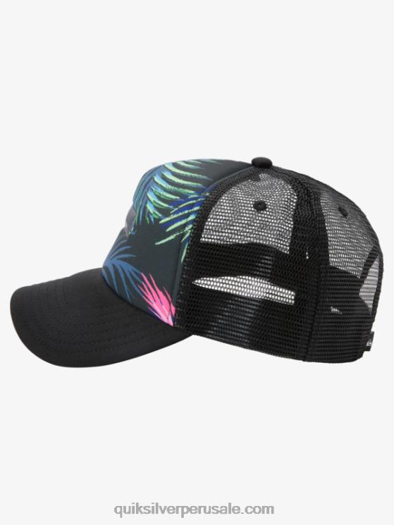 Quiksilver N8LNT562 hombres negro gorra trucker coop de urraca