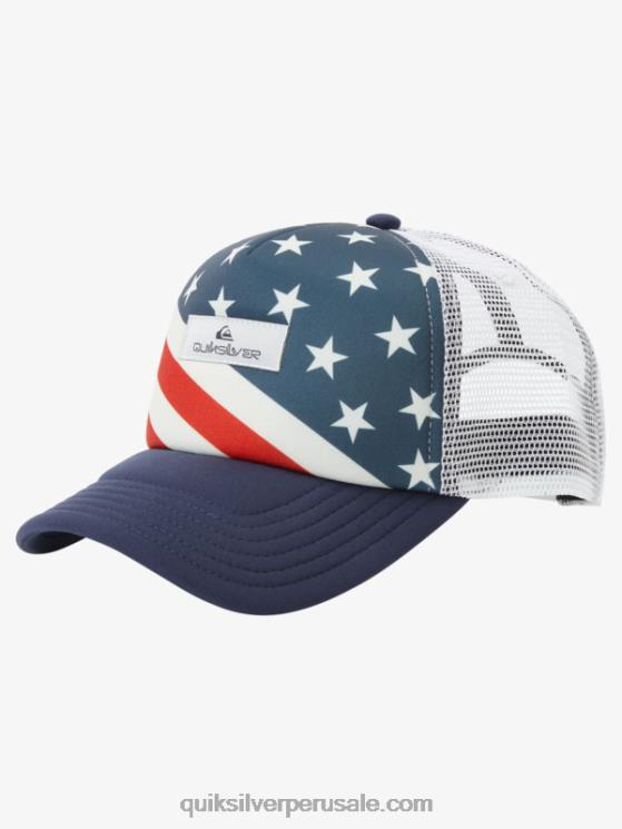 Quiksilver N8LNT563 hombres azul marino medianoche gorra trucker coop de urraca