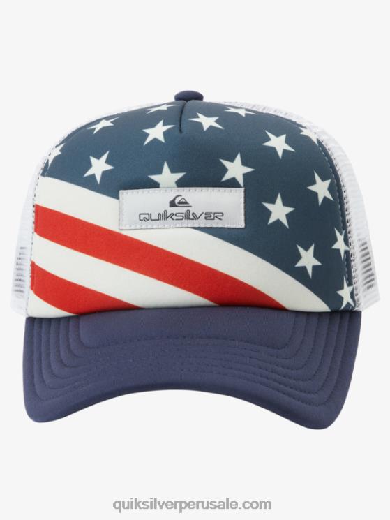 Quiksilver N8LNT563 hombres azul marino medianoche gorra trucker coop de urraca
