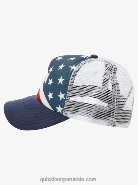 Quiksilver N8LNT563 hombres azul marino medianoche gorra trucker coop de urraca