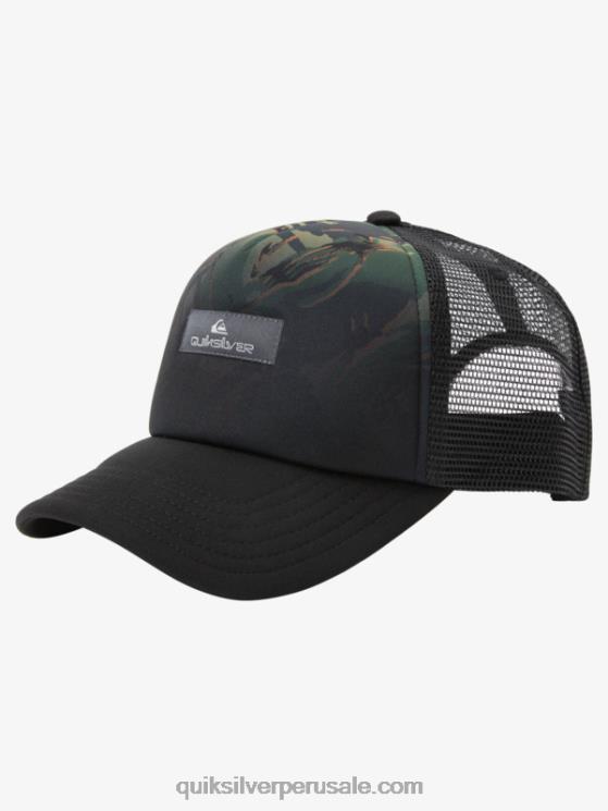 Quiksilver N8LNT564 hombres camuflaje - playa gorra trucker coop de urraca