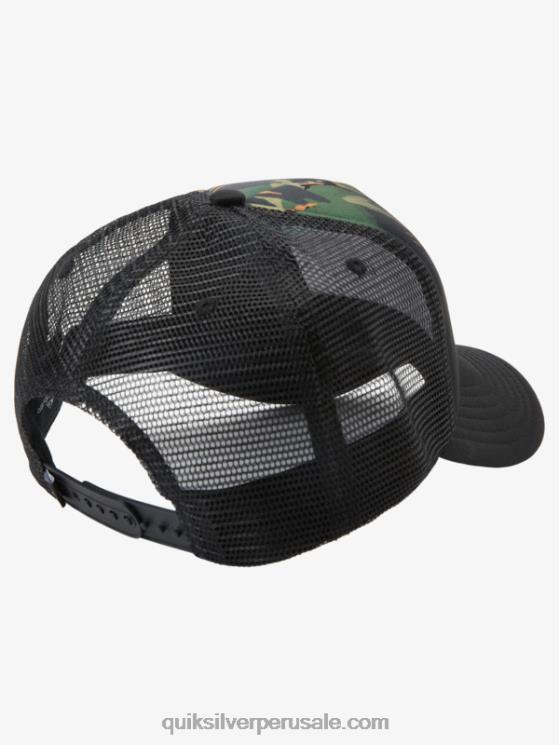 Quiksilver N8LNT564 hombres camuflaje - playa gorra trucker coop de urraca