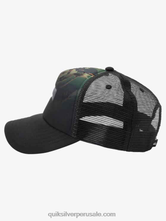 Quiksilver N8LNT564 hombres camuflaje - playa gorra trucker coop de urraca