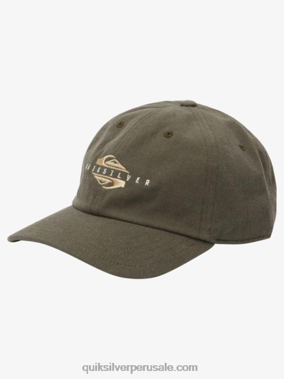 Quiksilver N8LNT566 hombres chispas de chocolate gorra de beisbol encerada
