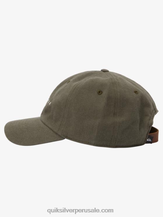 Quiksilver N8LNT566 hombres chispas de chocolate gorra de beisbol encerada