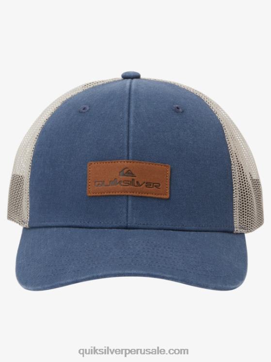 Quiksilver N8LNT661 hombres azul marino medianoche abajo del sombrero del camionero de la escotilla