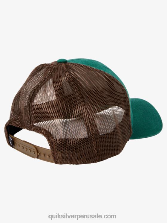 Quiksilver N8LNT663 hombres follaje abajo del sombrero del camionero de la escotilla