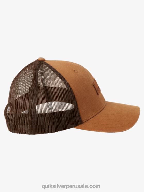 Quiksilver N8LNT664 hombres espino amarillo abajo del sombrero del camionero de la escotilla