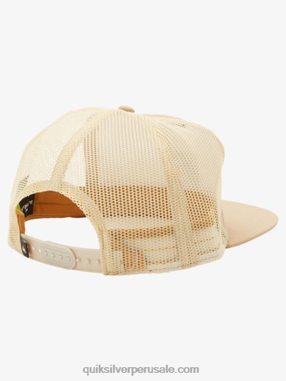 Quiksilver N8LNT756 hombres gris oliva gorra snapback a cuadros