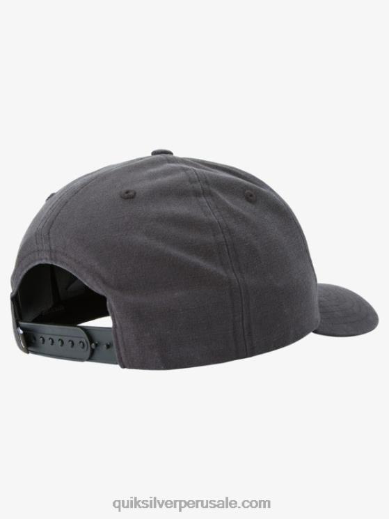 Quiksilver N8LNT797 hombres negro gorra snapback con conexión a tierra de américa