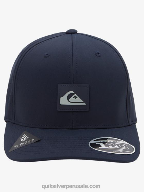 Quiksilver N8LNT805 hombres insignias azules gorro flexfit adaptado