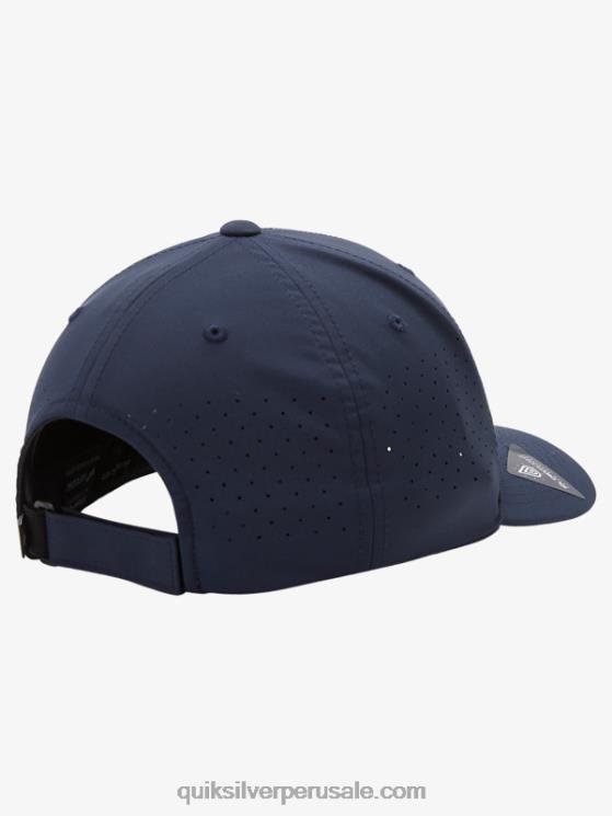 Quiksilver N8LNT805 hombres insignias azules gorro flexfit adaptado