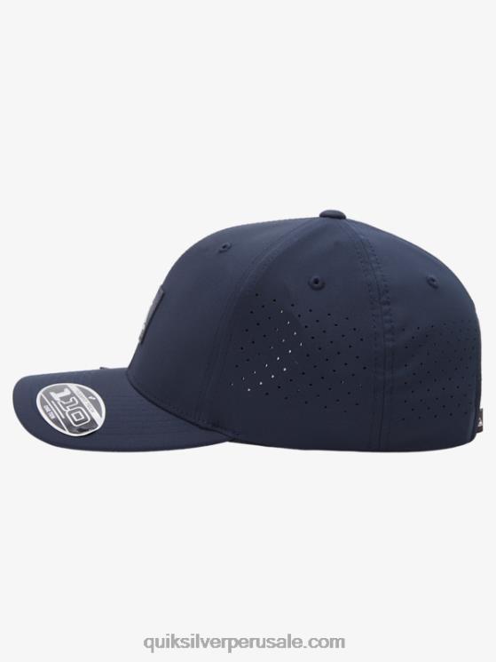 Quiksilver N8LNT805 hombres insignias azules gorro flexfit adaptado