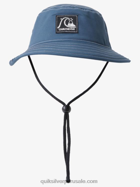 Quiksilver N8LNT931 hombres pizarra oscura sombrero para el sol boonie original