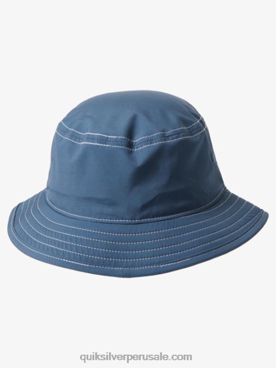 Quiksilver N8LNT931 hombres pizarra oscura sombrero para el sol boonie original