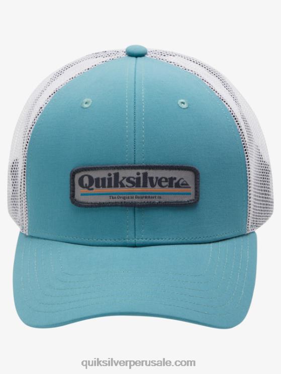 Quiksilver N8LNT966 hombres azul bretaña gorra trucker con captura en popa