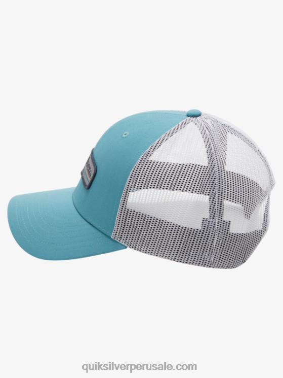 Quiksilver N8LNT966 hombres azul bretaña gorra trucker con captura en popa