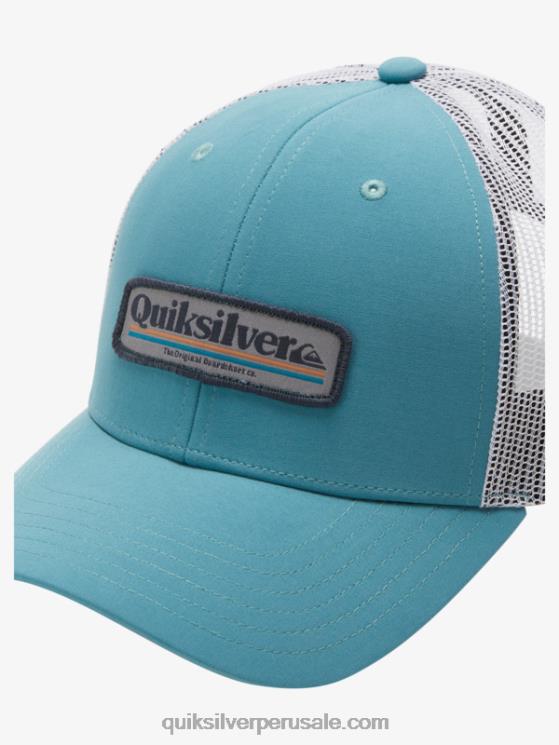 Quiksilver N8LNT966 hombres azul bretaña gorra trucker con captura en popa