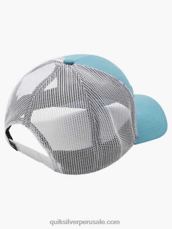 Quiksilver N8LNT966 hombres azul bretaña gorra trucker con captura en popa