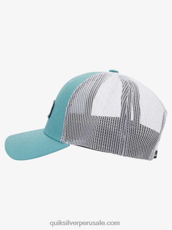 Quiksilver N8LNT966 hombres azul bretaña gorra trucker con captura en popa