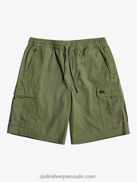 Quiksilver N8LNT1010 hombres trébol de cuatro hojas shorts cargo taxer cintura elastica 19