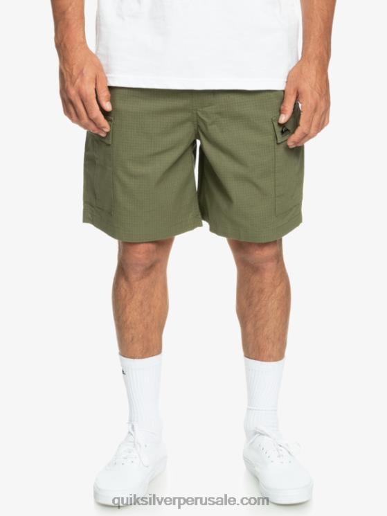 Quiksilver N8LNT1010 hombres trébol de cuatro hojas shorts cargo taxer cintura elastica 19