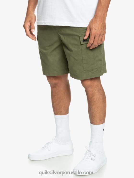 Quiksilver N8LNT1010 hombres trébol de cuatro hojas shorts cargo taxer cintura elastica 19