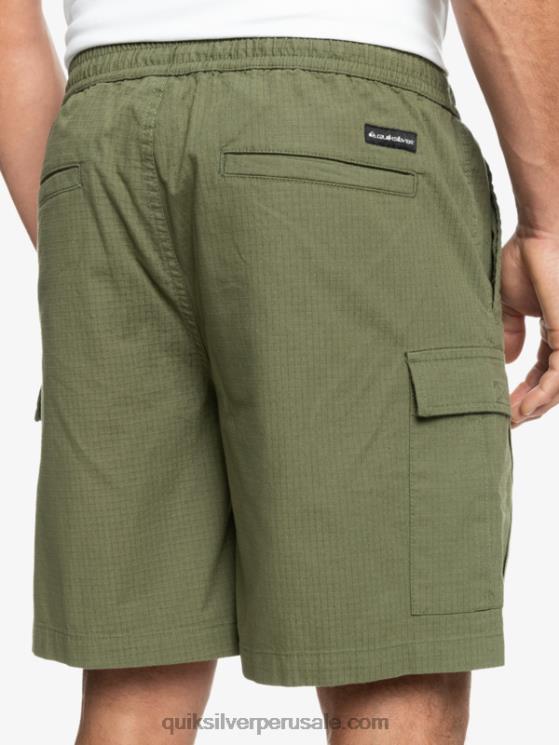 Quiksilver N8LNT1010 hombres trébol de cuatro hojas shorts cargo taxer cintura elastica 19