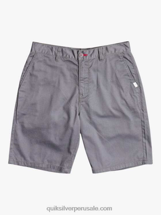 Quiksilver N8LNT1276 hombres sombra tranquila shorts chinos con escudo 21