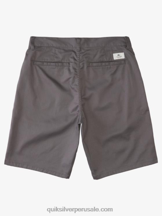 Quiksilver N8LNT1276 hombres sombra tranquila shorts chinos con escudo 21