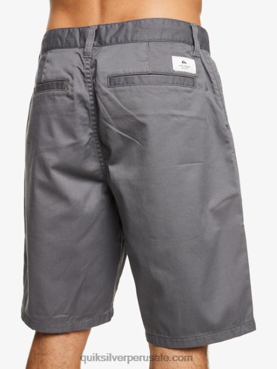 Quiksilver N8LNT1276 hombres sombra tranquila shorts chinos con escudo 21