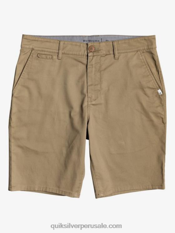 Quiksilver N8LNT1315 hombres madera de olmo shorts chinos con bolsillos elásticos 20 de daily union