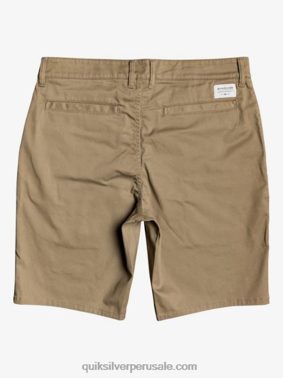 Quiksilver N8LNT1315 hombres madera de olmo shorts chinos con bolsillos elásticos 20 de daily union