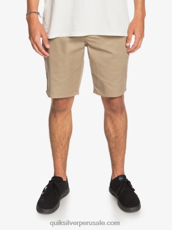 Quiksilver N8LNT1315 hombres madera de olmo shorts chinos con bolsillos elásticos 20 de daily union