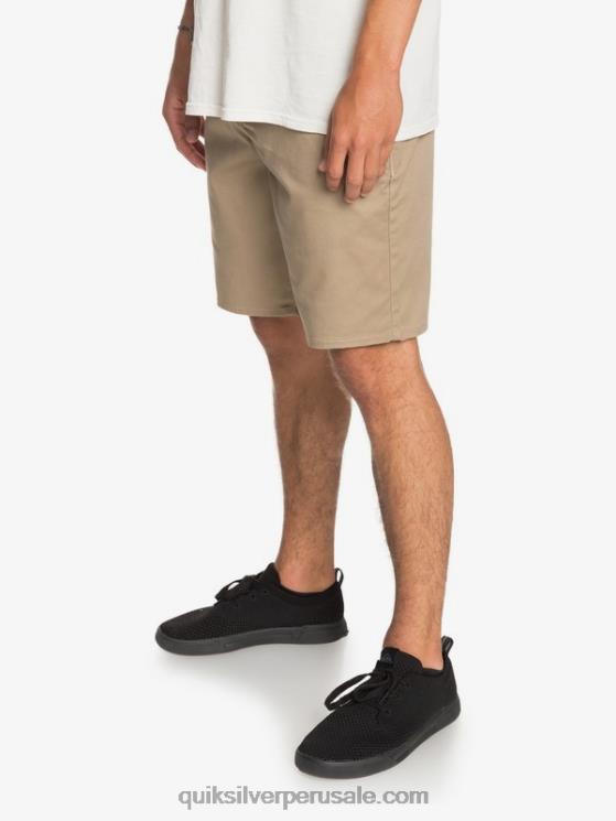 Quiksilver N8LNT1315 hombres madera de olmo shorts chinos con bolsillos elásticos 20 de daily union