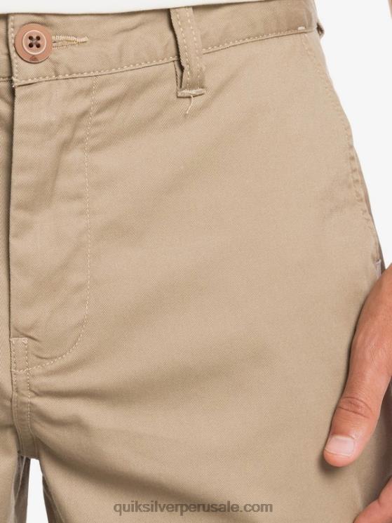 Quiksilver N8LNT1315 hombres madera de olmo shorts chinos con bolsillos elásticos 20 de daily union